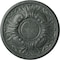 Ekena Millwork Wakefield Ceiling Medallion (Canopies up to 3 5/8"), 11 3/4"OD x 1 1/4"P, Athenian Green Crackle CM11WAAGC - alternate 1